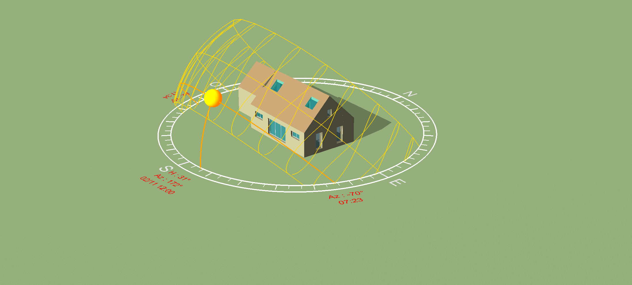 Conception d'une maison individuelle en ossature bois et paille – Tréal
