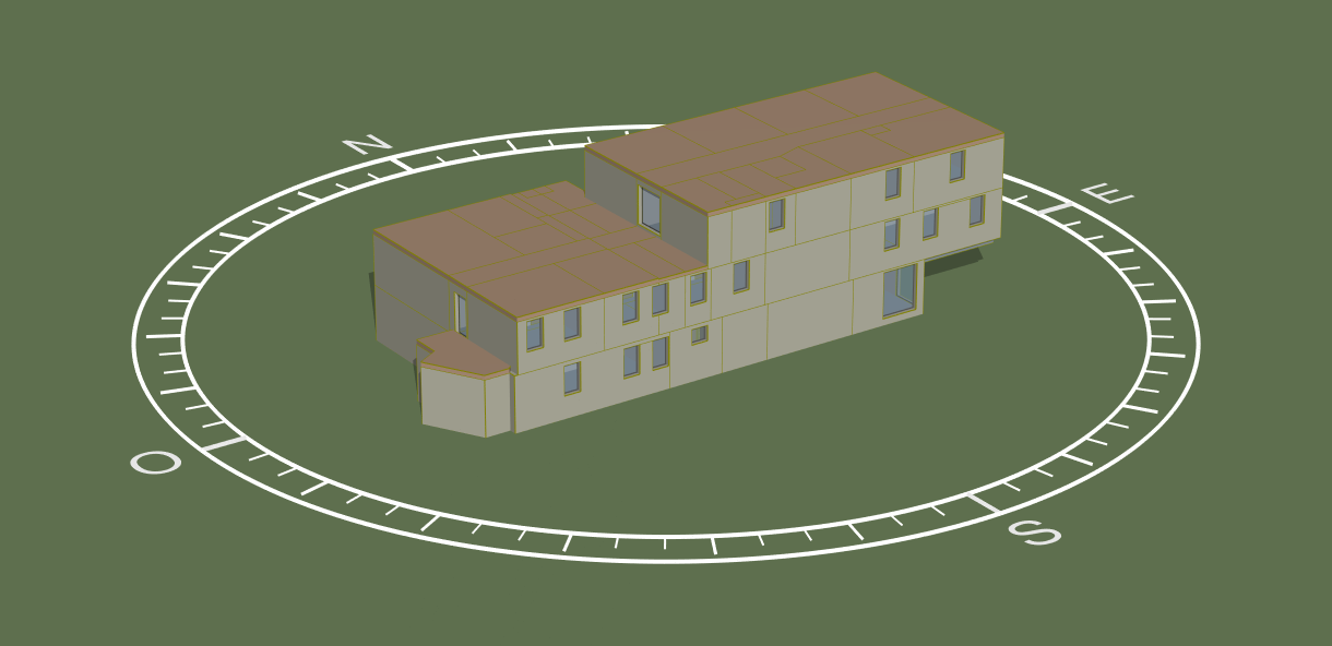 Conception de l'installation d'un bâtiment de bureau et de locaux sociaux pour Brest Métropole.